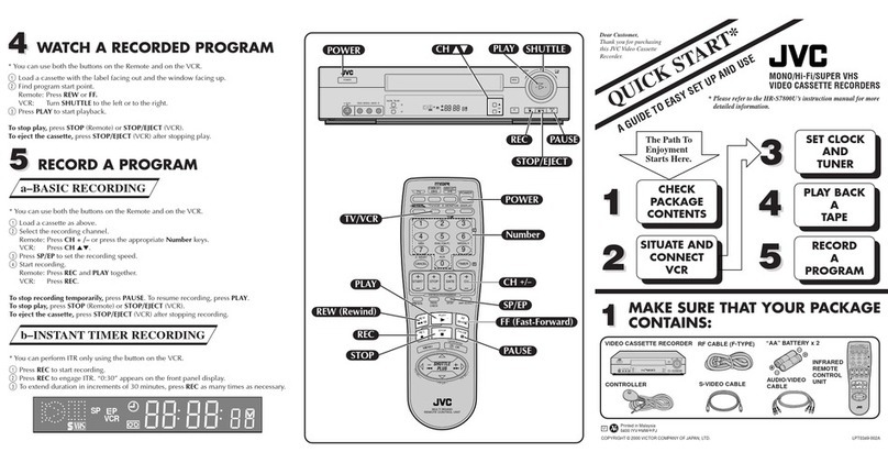 JVC HR-S7800U User manual