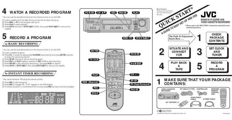 JVC HR-S7500EK User manual