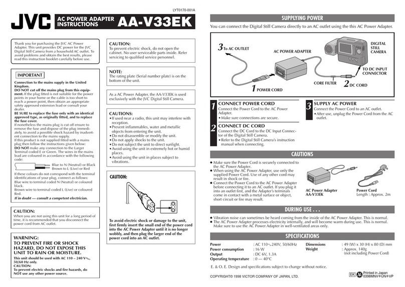 JVC AA-V33EK User manual