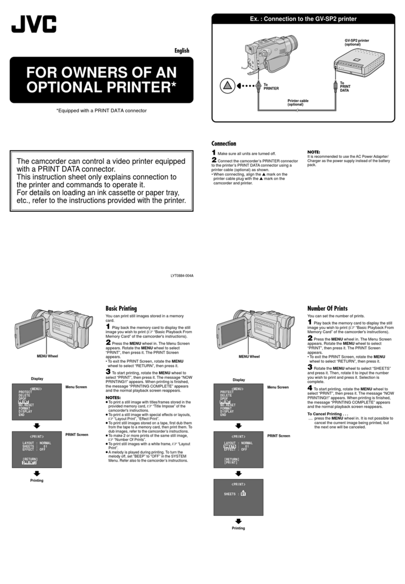 JVC GV-SP2 Instruction Manual