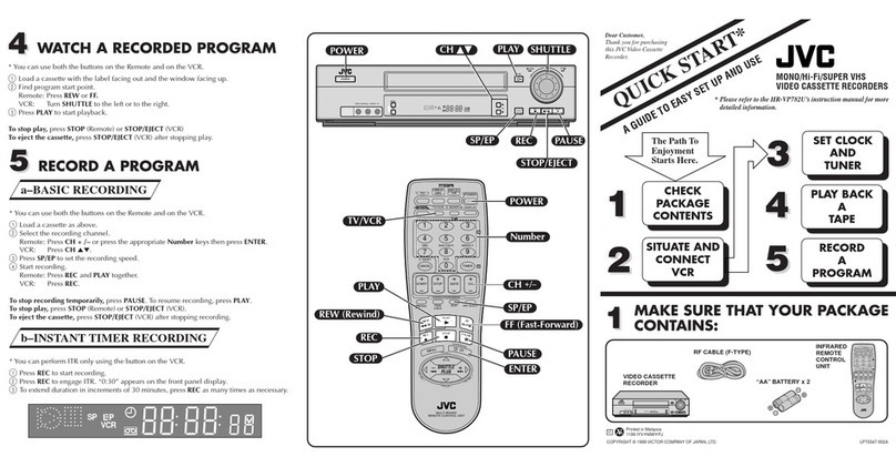 JVC HR-VP782U User manual JVC HR-VP782U User manual