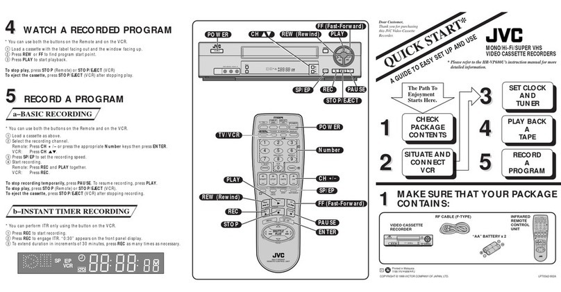 JVC HR-VP680U User manual