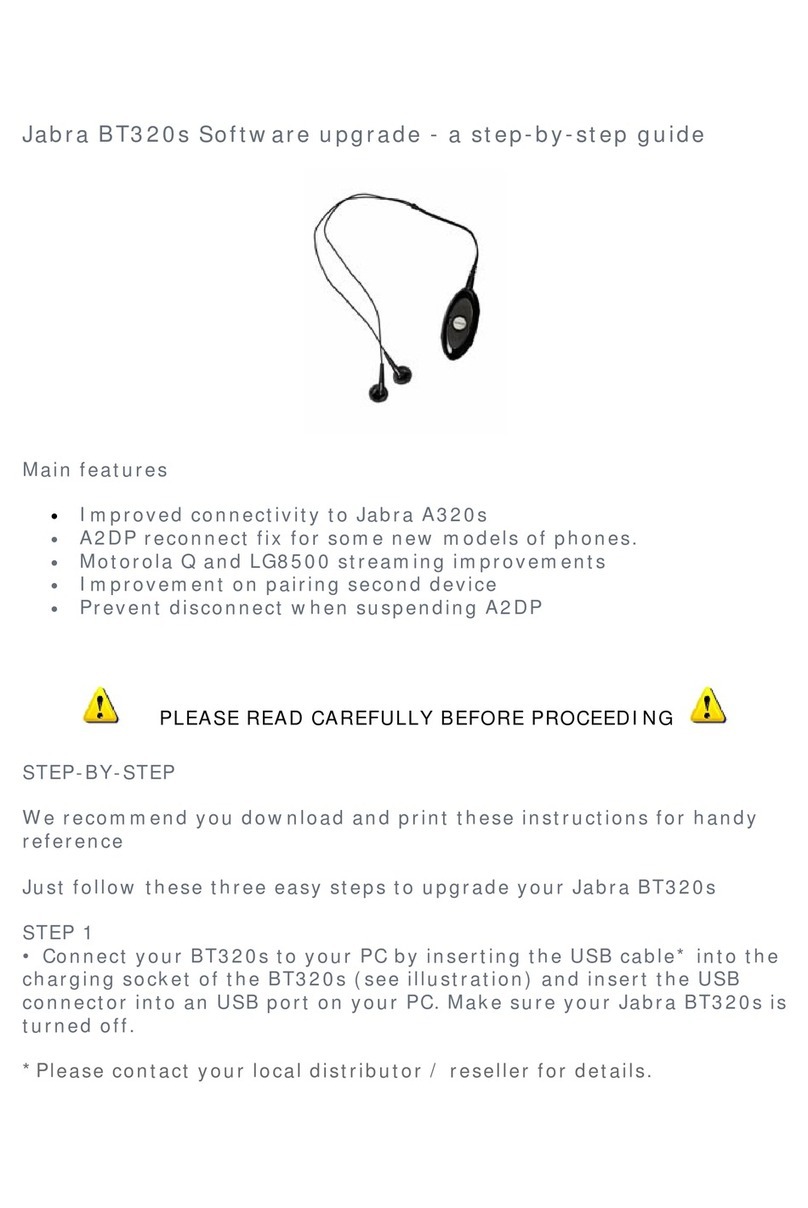 Jabra BT 320S Installation and operation manual