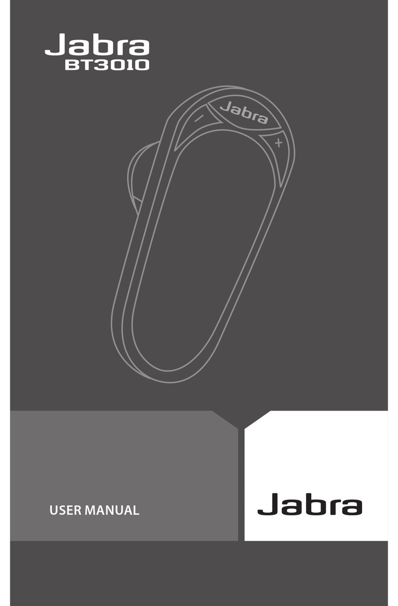 Jabra BT3010 - Headset - In-ear ear-bud User manual