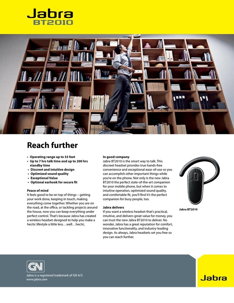 Jabra BT2010 - ANNEXE 746 User manual