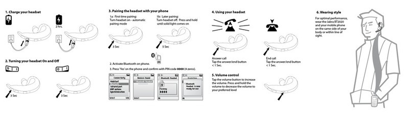 Jabra BT2020 - Headset - Over-the-ear quick start guide
