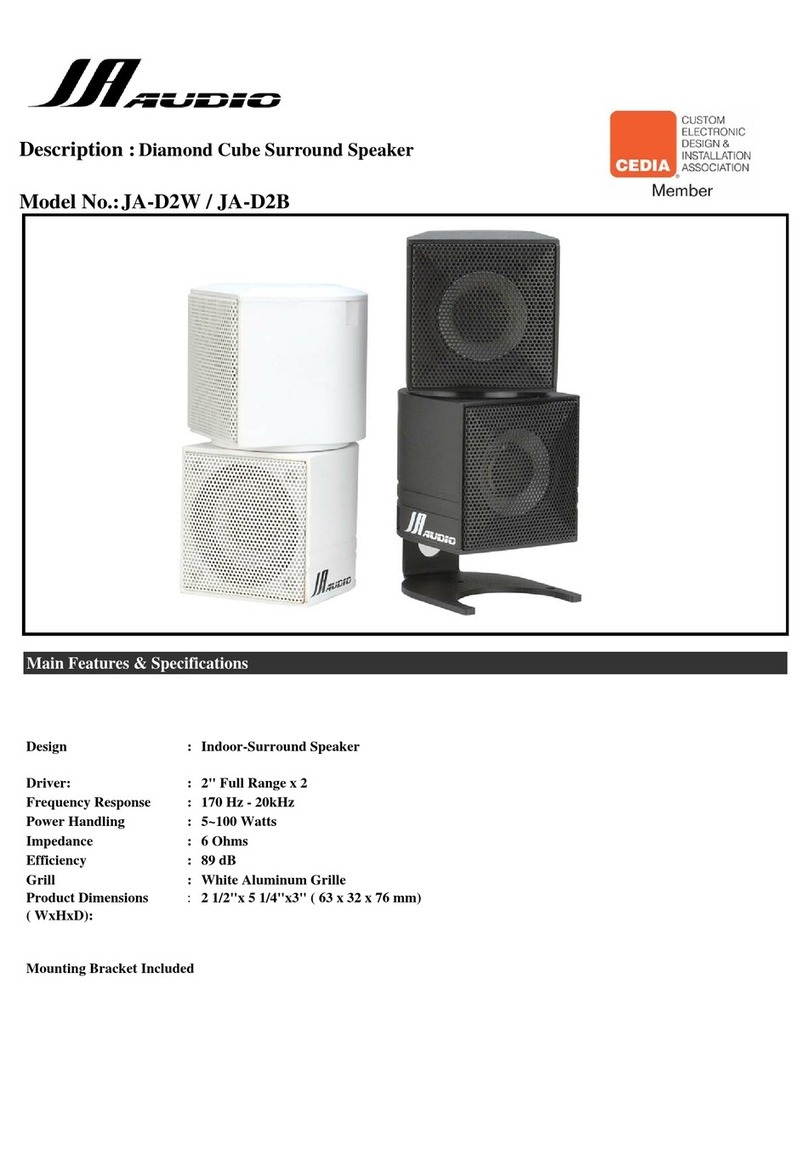 JA Audio JA-D2 Specifications