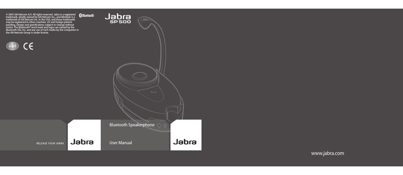 Jabra SP500 - Bluetooth hands-free Speakerphone user manual