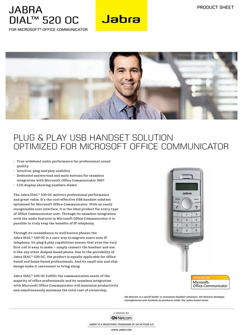 Jabra DIAL 520 OC Manual