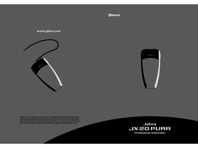 Jabra JX20 - Pura - Headset User manual