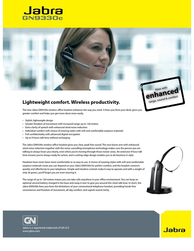 Jabra GN9330 - Headset - Over-the-ear Specifications