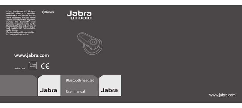 Jabra BT8010 - Headset - Clip-on user manual