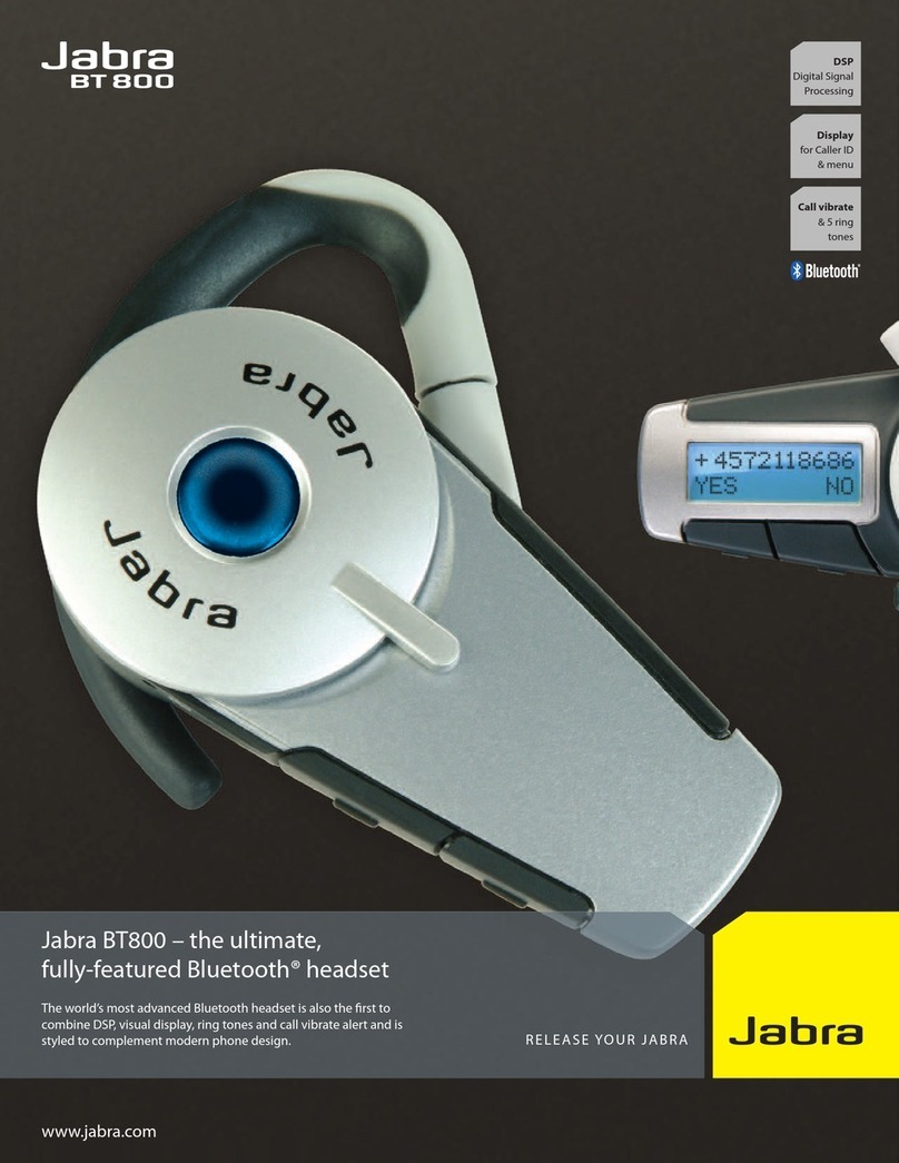 Jabra BT 800 Specifications