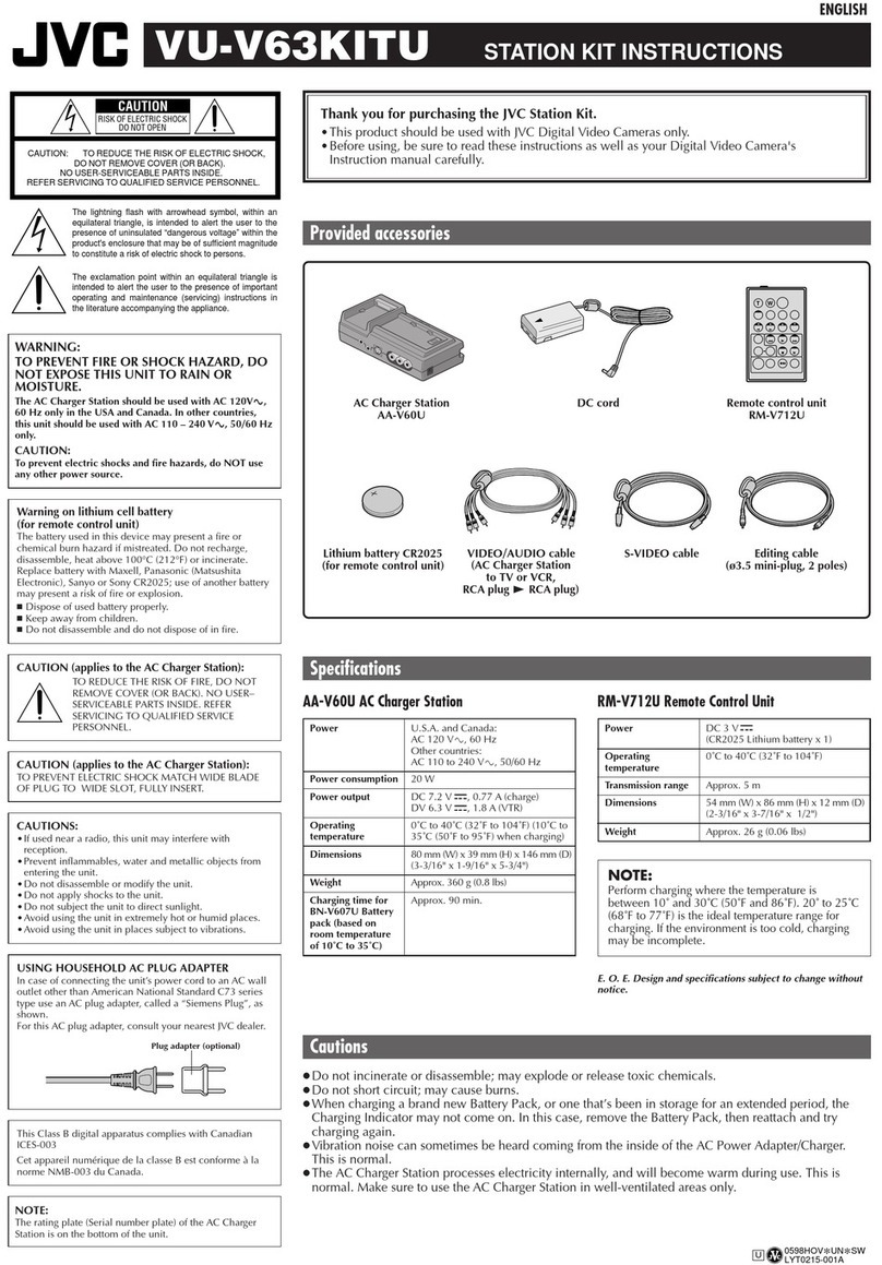 JVC VU-V63KITU User manual