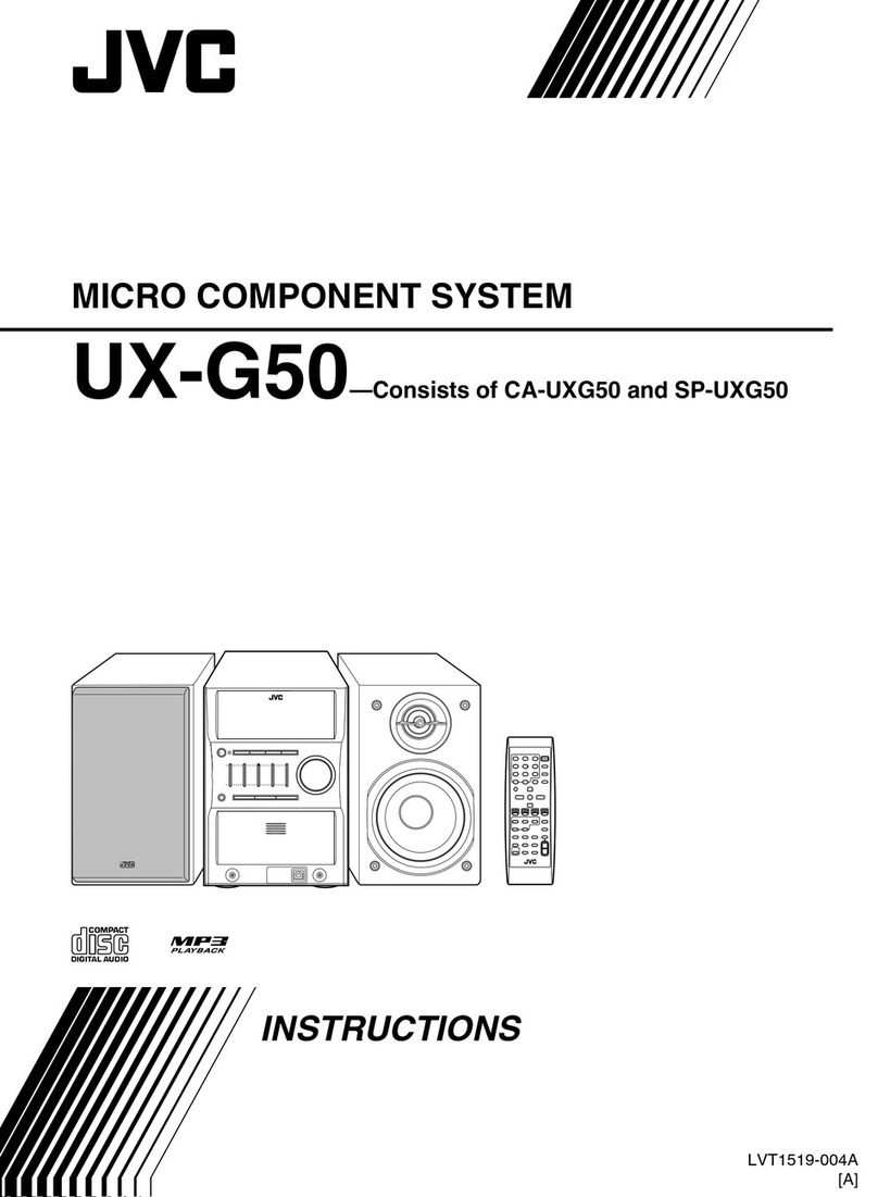 JVC UXG50 - CD Microsystem With USB Audio User manual