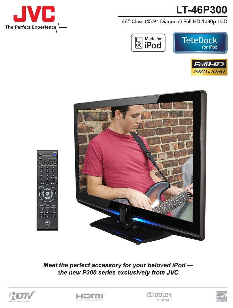 JVC LT46P300 - 46" LCD TV User manual