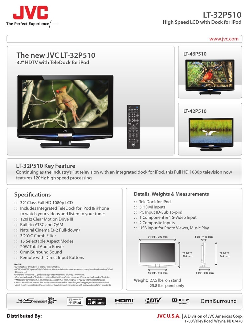 JVC LT-32P510 User manual