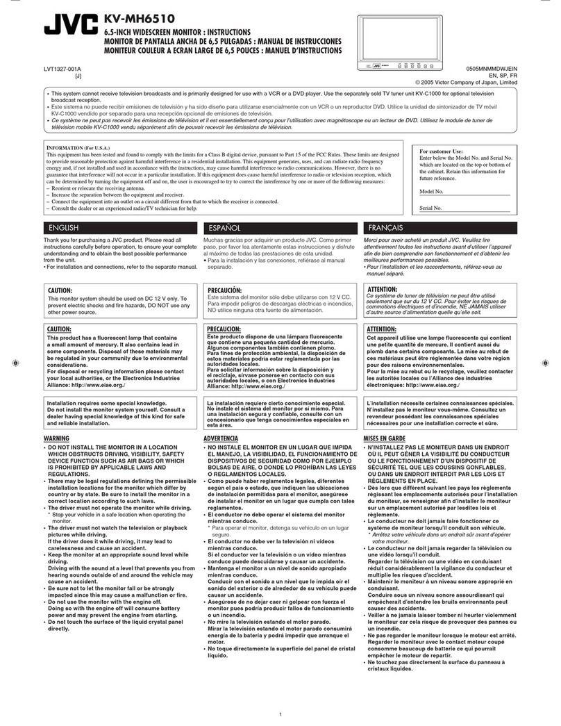 JVC KV-MH6510E User manual