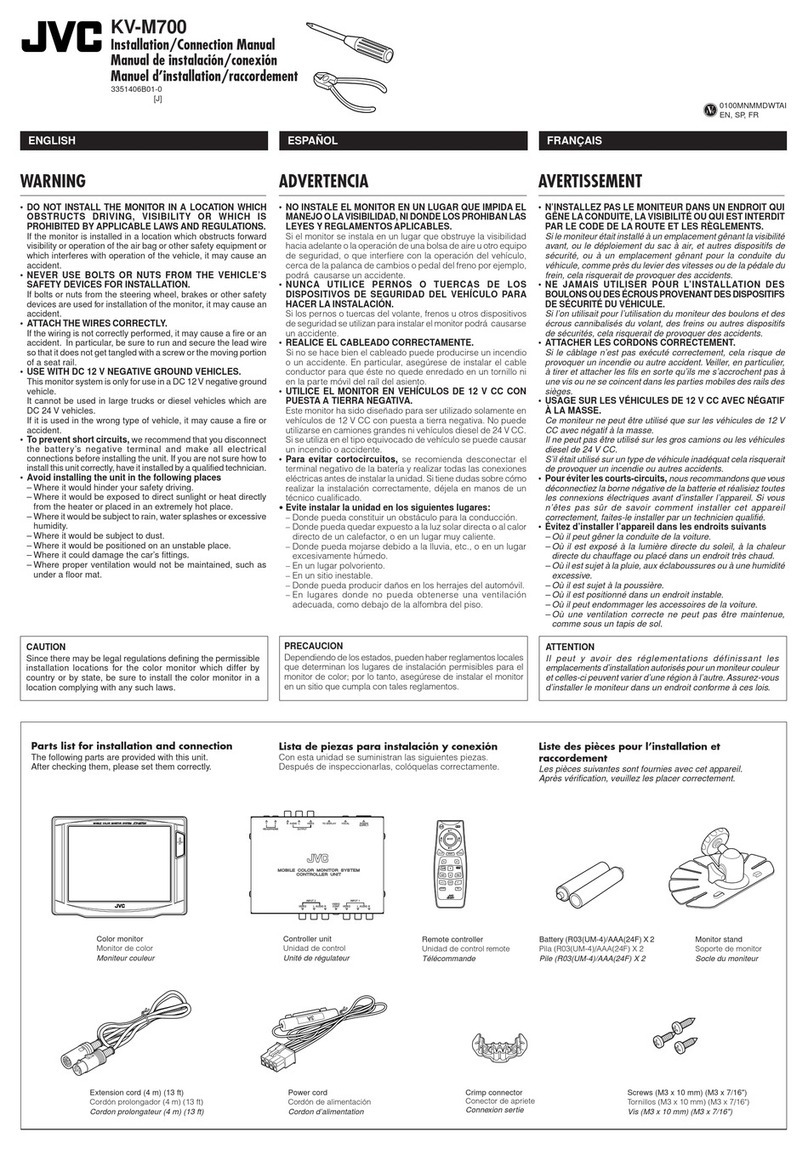 JVC KV-M700J Guide JVC KV-M700J Guide