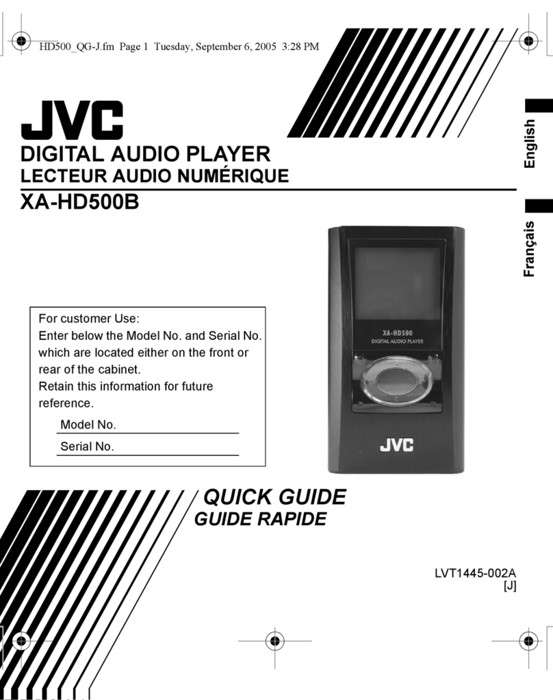 JVC XA-HD500B User manual