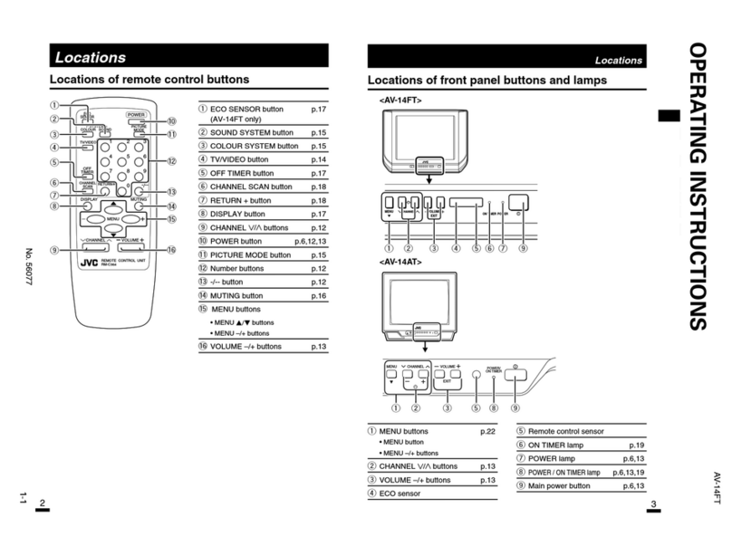 JVC AV-14FT Use and maintenance manual JVC AV-14FT Use and maintenance manual