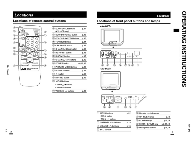 JVC AV-14FT Use and maintenance manual
