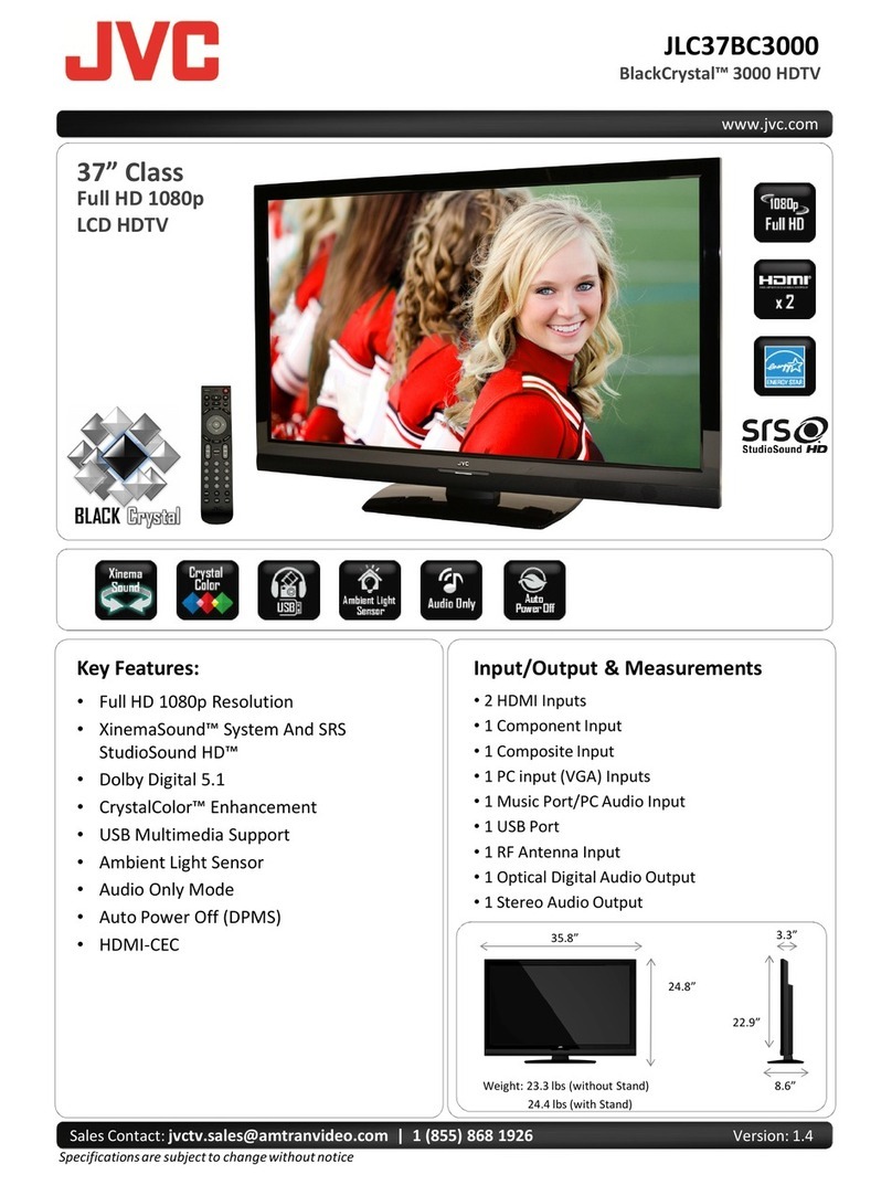 JVC BlackCrystal JLC-37BC3000 User manual JVC BlackCrystal JLC-37BC3000 User manual