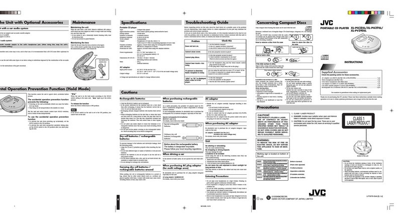 JVC XL-PG38BPEU User manual
