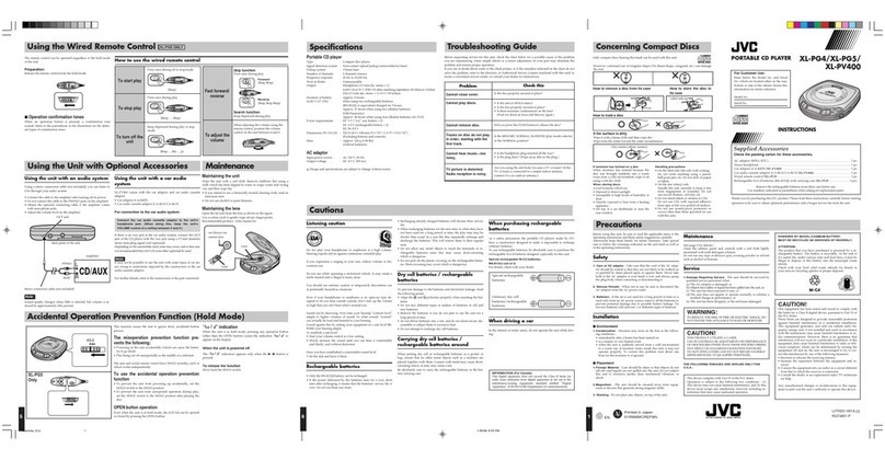 JVC XL-PG4J User manual
