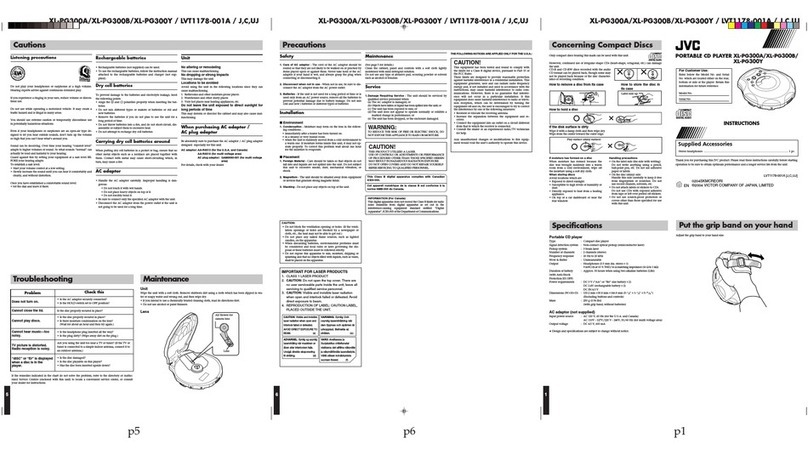 JVC XL-PG300B User manual