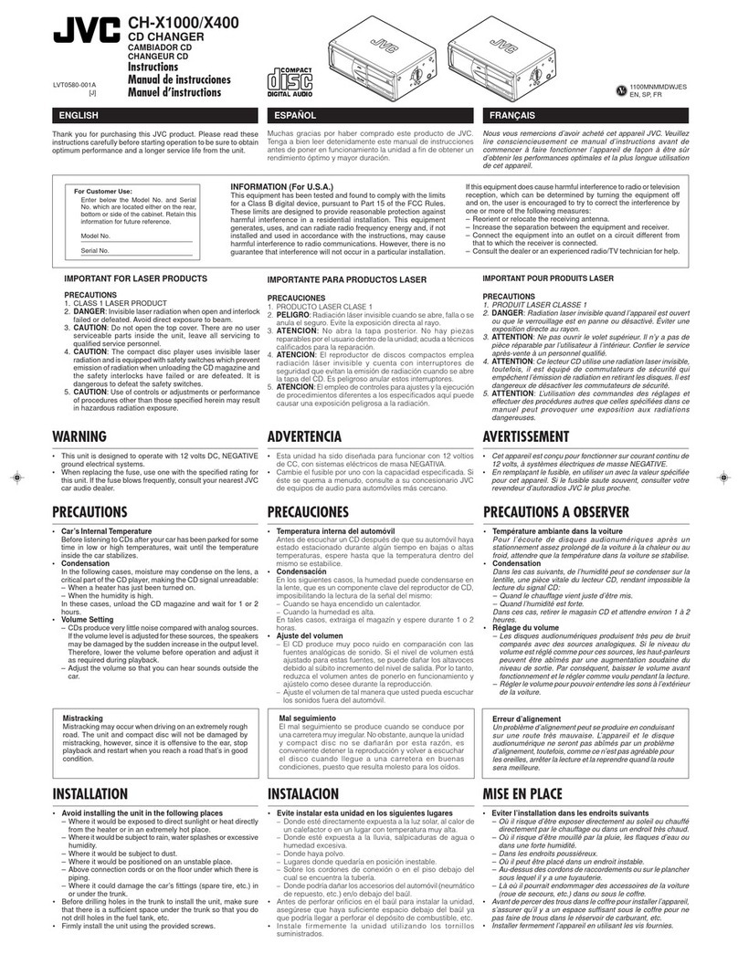 JVC CH-X400 instructions