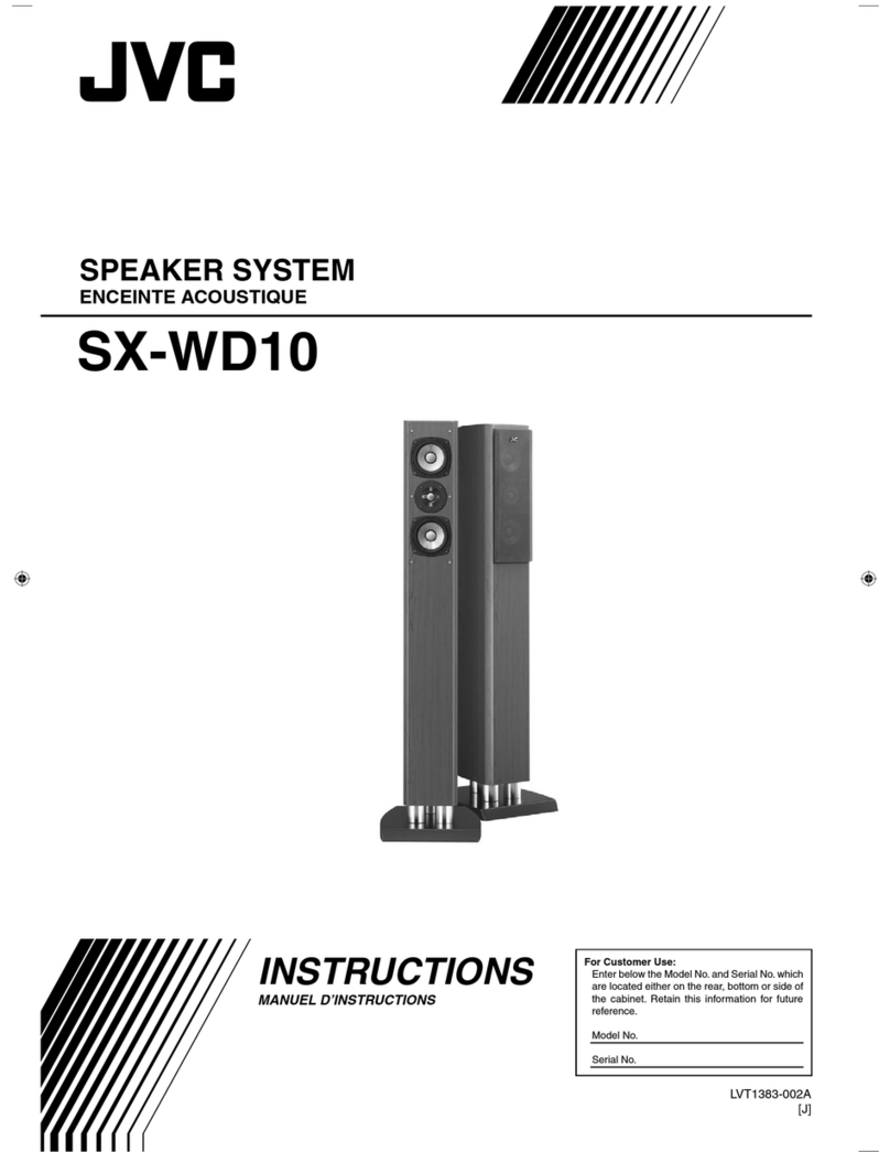 JVC SX-WD10 - Left / Right CH Speakers instructions
