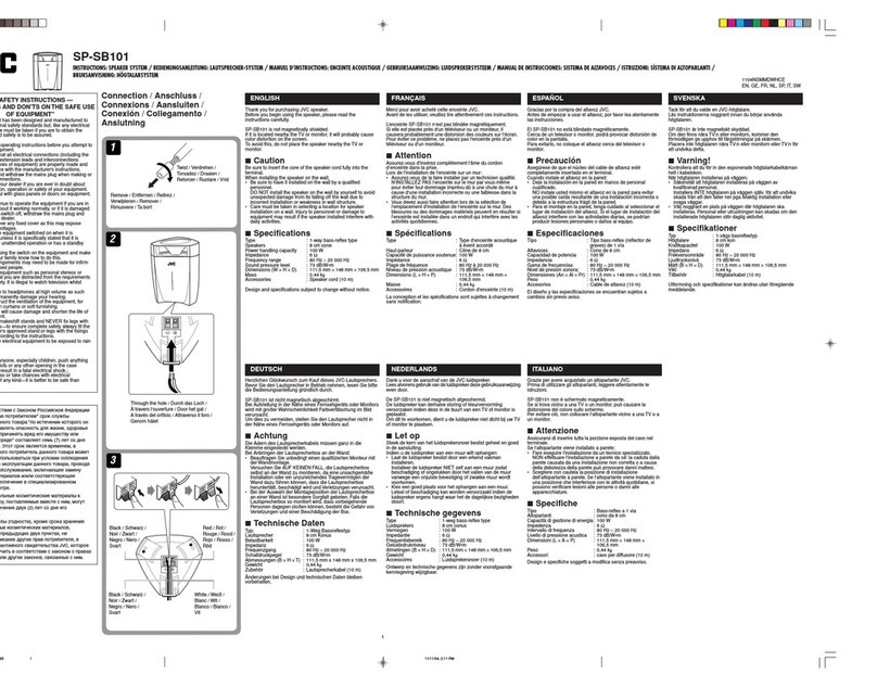 JVC SP-SB101AC instructions