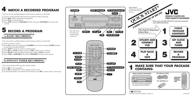 JVC HR-A34U User manual