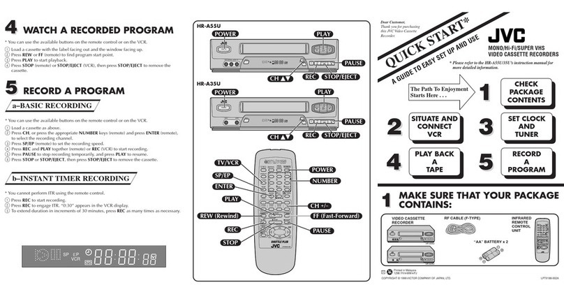 JVC HR-A35U User manual JVC HR-A35U User manual