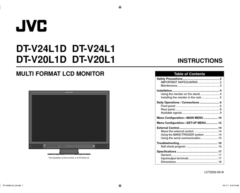 JVC DTV24L1U - MultiFormat LCD Monitor User manual