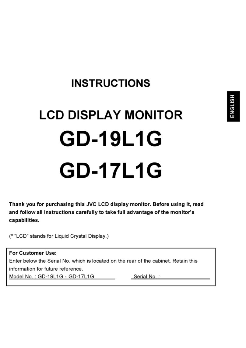 JVC GD-17L1G/E User manual