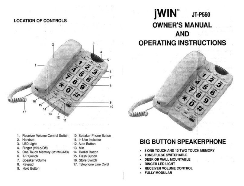 jWIN JT-P550 Manual