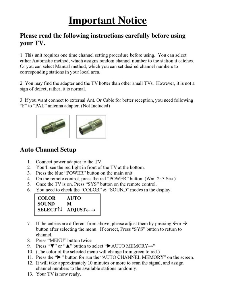 jWIN JV-TV7070 Operation and maintenance manual