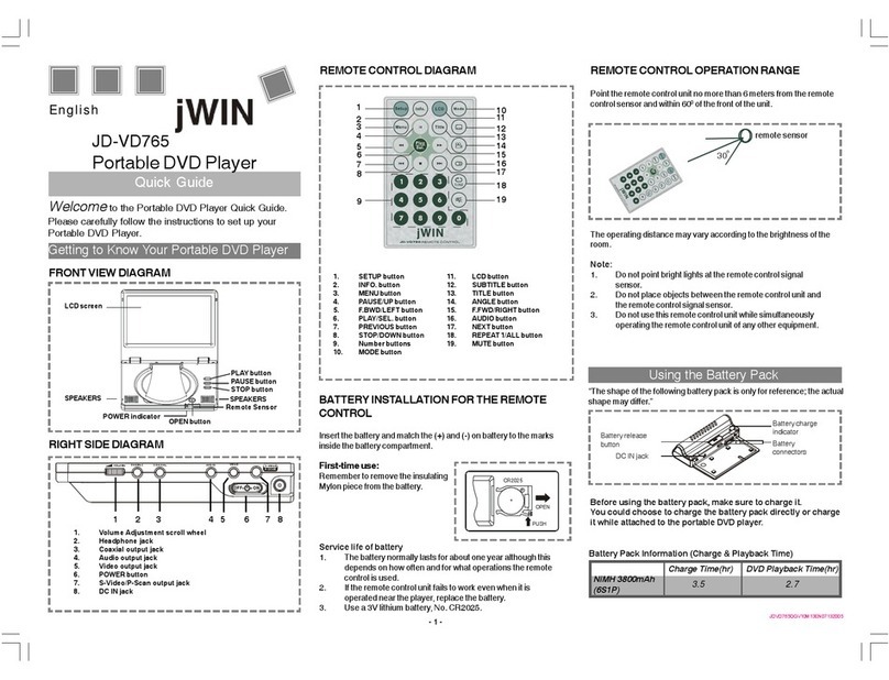 jWIN JD-VD765 User manual