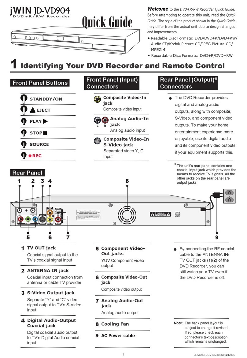 jWIN JD-VD904 User manual