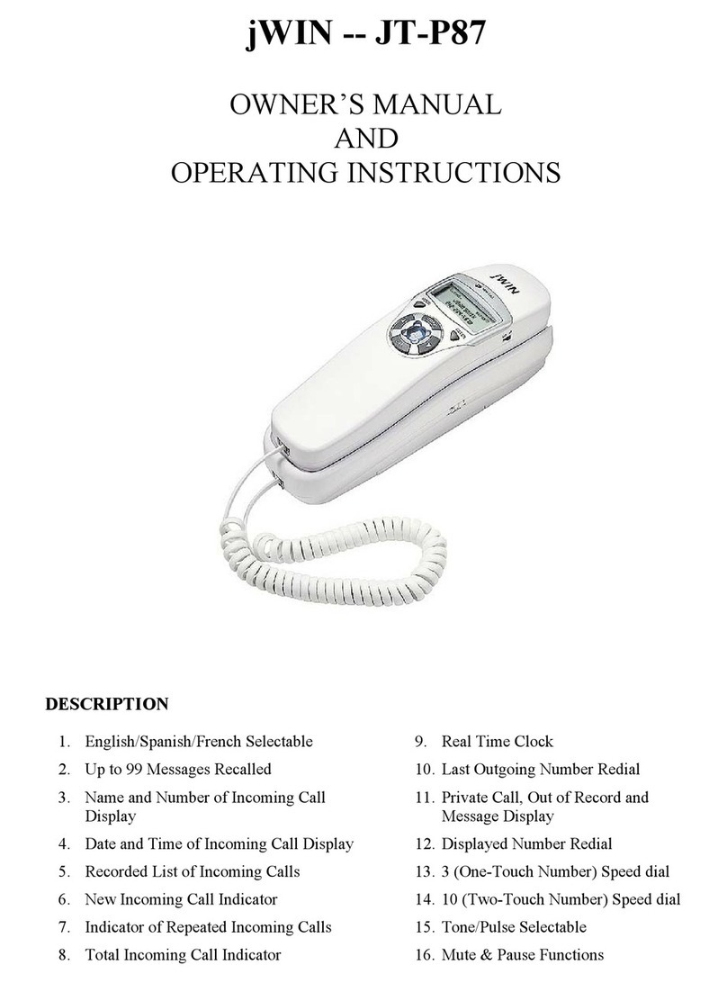 jWIN JT-P87 Manual