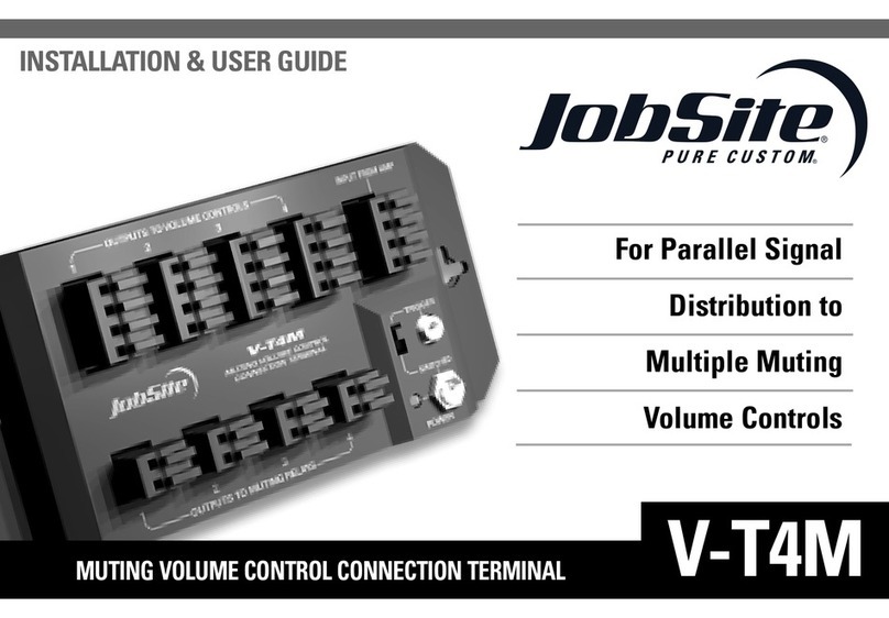 Jobsite V-T4M Installation and user guide Jobsite V-T4M Installation and user guide