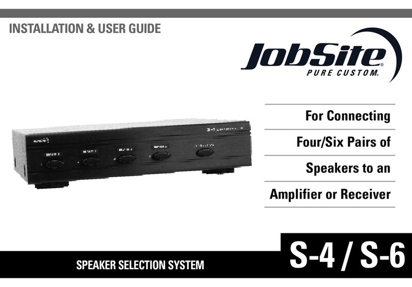 Jobsite S-4 User manual