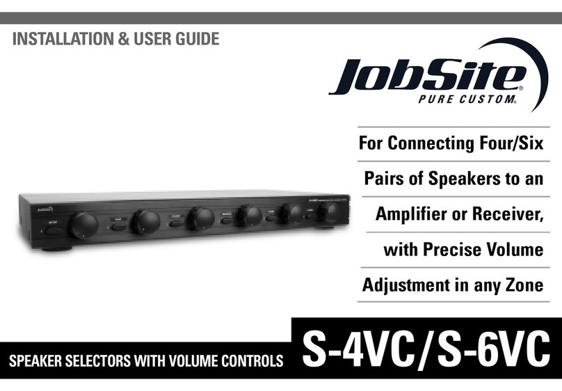 Jobsite S-4VC Installation and user guide