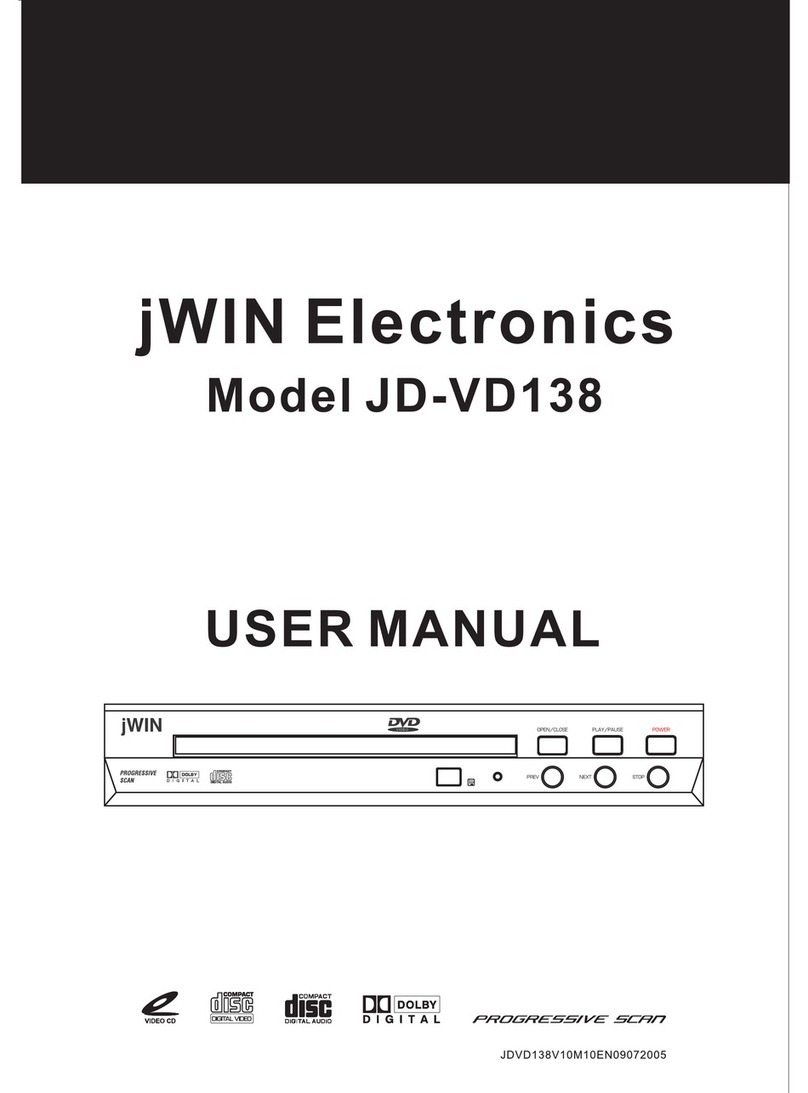 jWIN JD-VD138 User manual