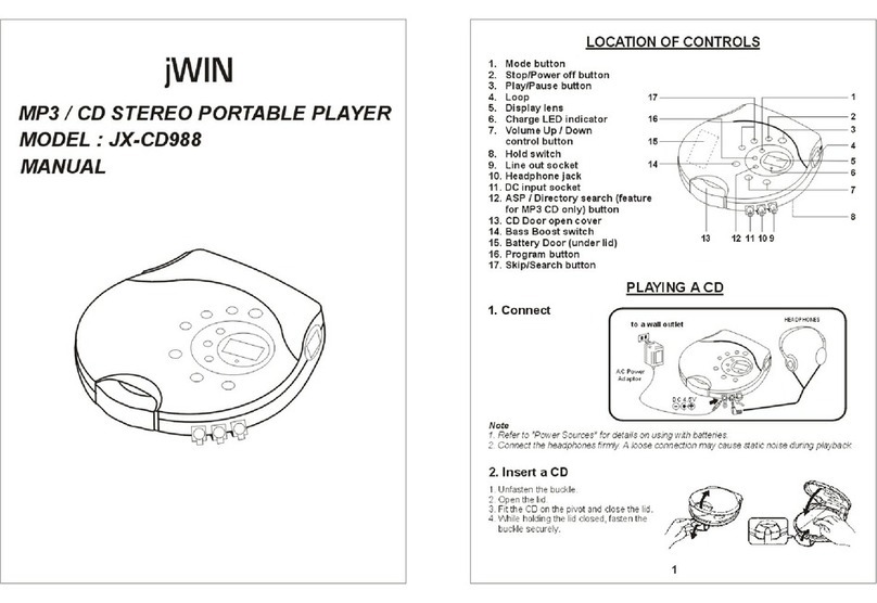 jWIN JX-CD988 User manual