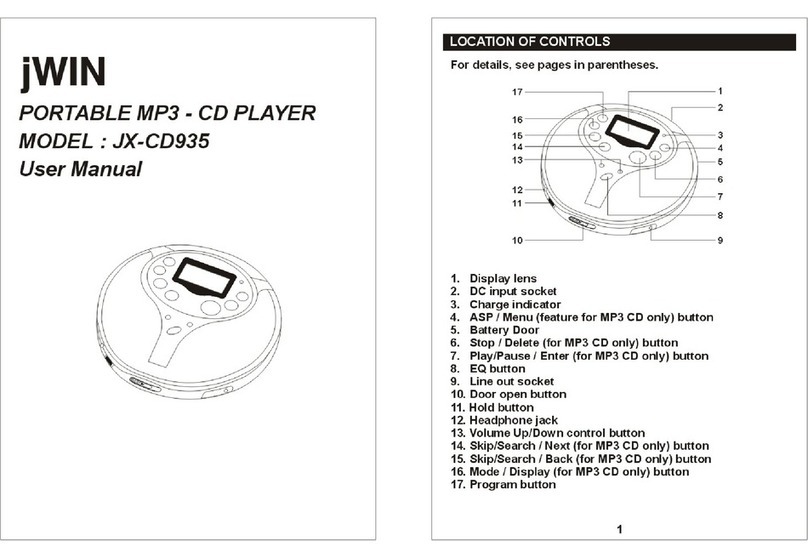 jWIN JX-CD935 User manual