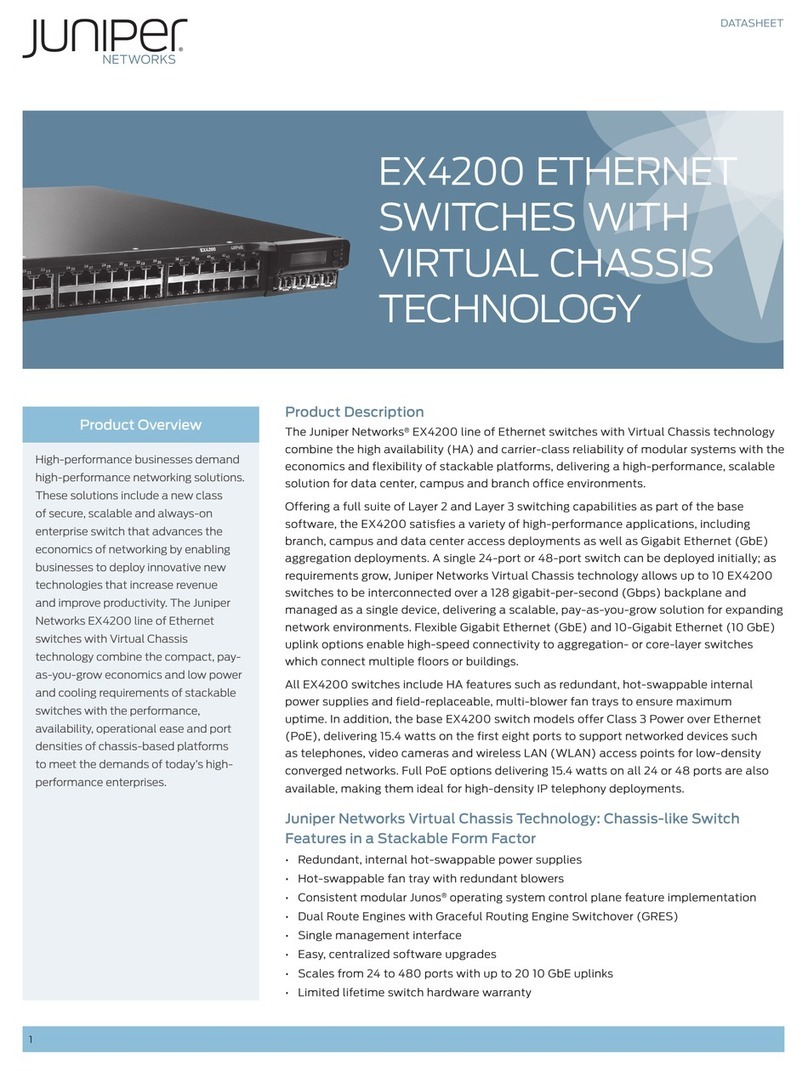 Juniper EX 4200 24F User manual