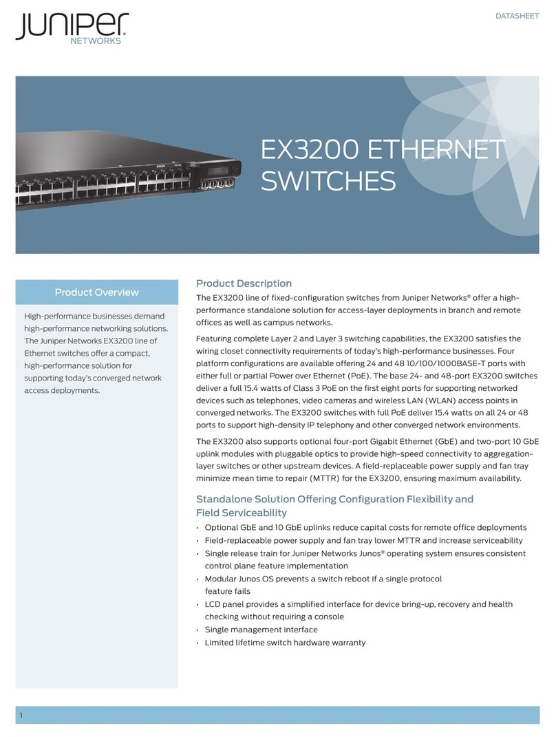 Juniper EX 3200 24T User manual